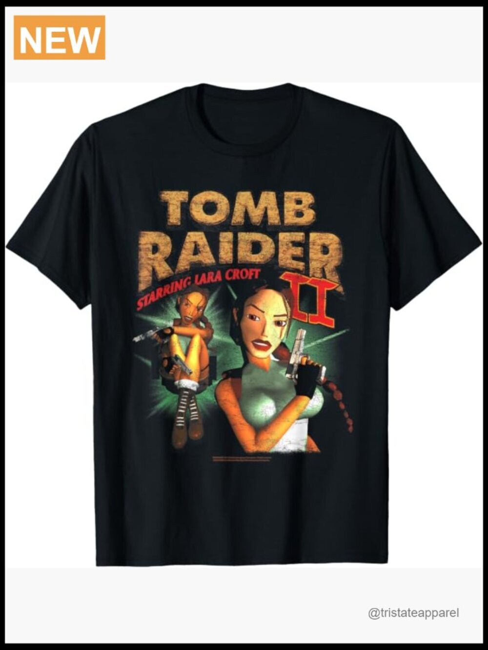 Vintage Lara Croft Graphic Tee Video Game Fan Shirt